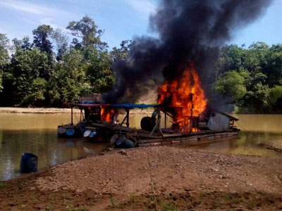  Tahun ini Polres Kuansing Proses 16 Penambang Emas Ilegal